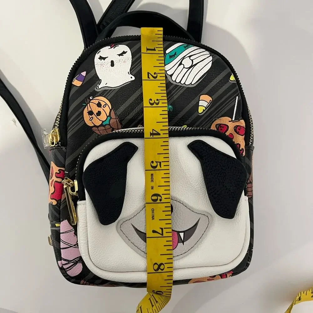 Betsey‎ Johnson Kitsch Halloween Dog Pug Bag Mini Backpack